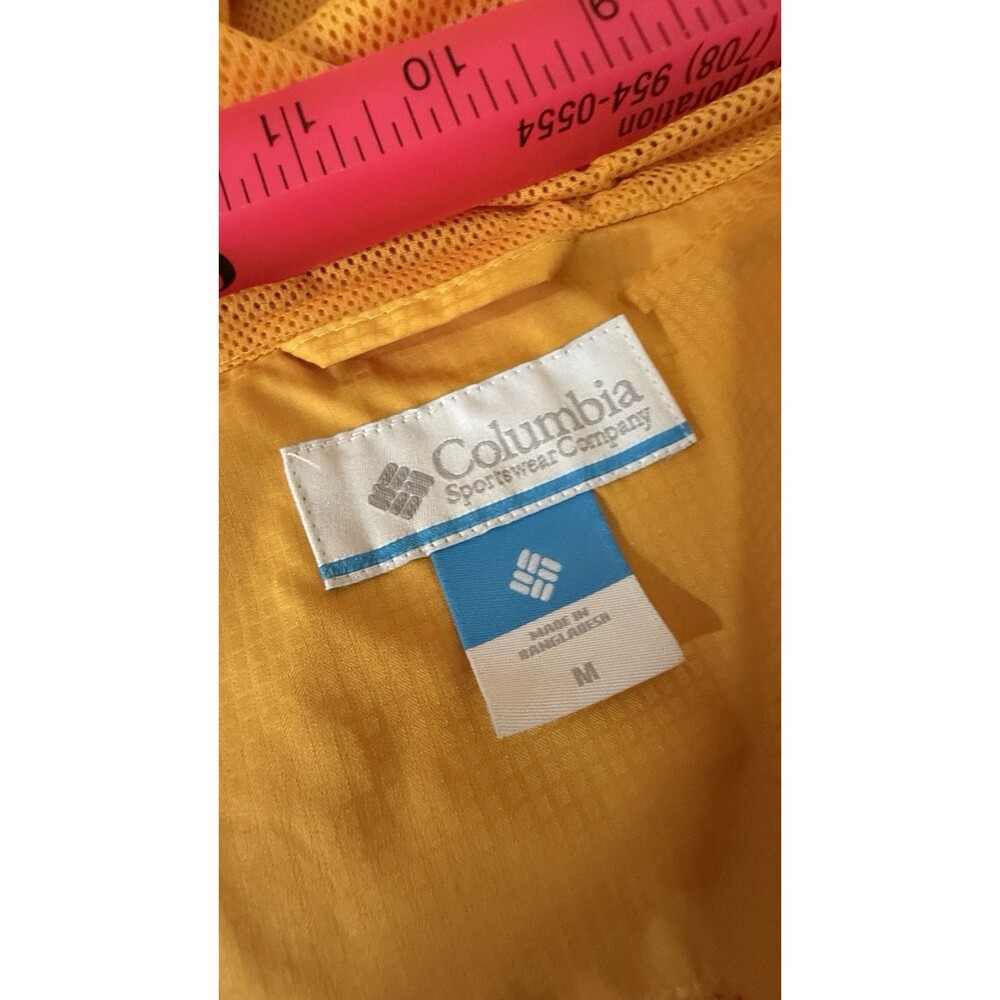 Columbia Women's Pardon My Trench Water-Resistant Rain Jacket Sz Medium Yellow - Picture 15 of 16